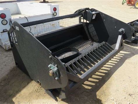 screener bucket for skid steer|rotary screening bucket for sale.